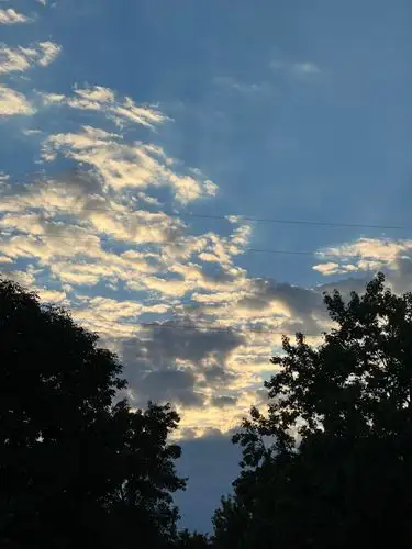 Golden hour dreams among the clouds.